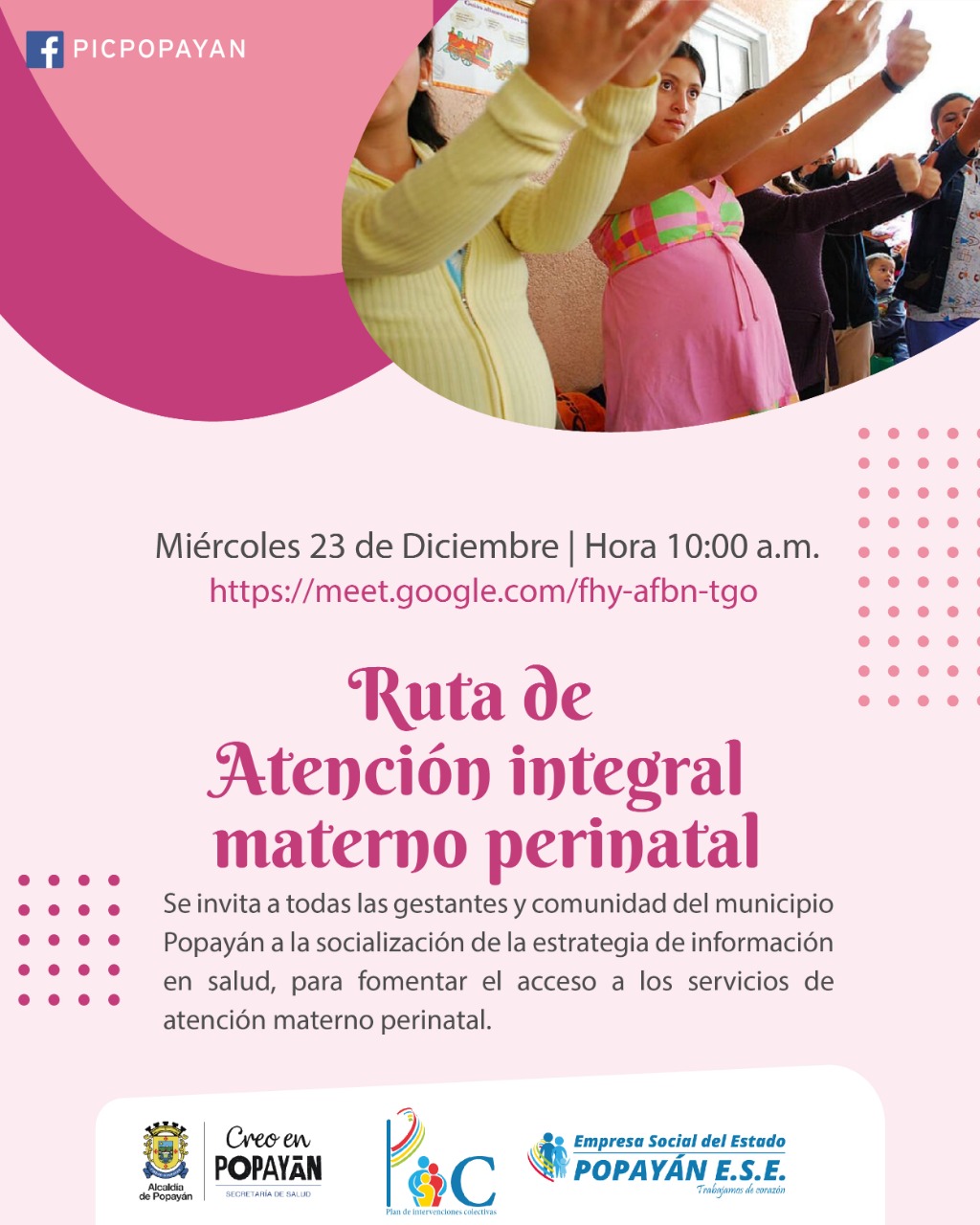 Infórmate Sobre La Ruta De Atención Integral Materno Perinatal Pic Empresa Social Del Estado 3457